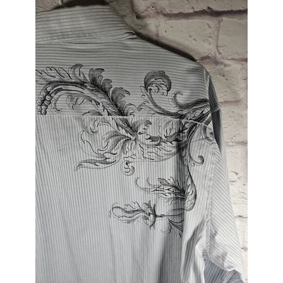 Level Ten Men's Long Sleeve Button Down Shirt L‎ Grey Print XXL - Picture 3 of 8